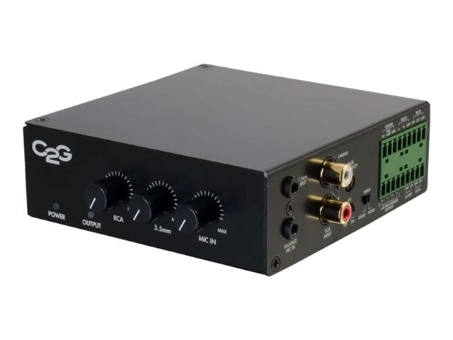 C2G 50 Watt Audio Amplifier - 8 Ohm - Plenum Rated