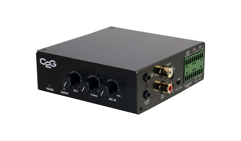 C2G 50 Watt Audio Amplifier - 8 Ohm - Plenum Rated