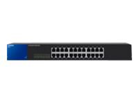 Linksys SE3024 - switch - 24 ports - unmanaged - rack-mountable