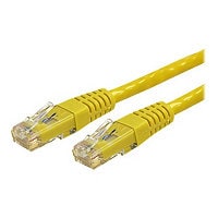 StarTech.com 6ft CAT6 Ethernet Cable - Yellow Molded Gigabit - 100W PoE UTP 650MHz - Category 6 Patch Cord UL Certified