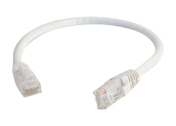 C2G 6IN CAT5E SNAGLESS UTP CABLE-WHT