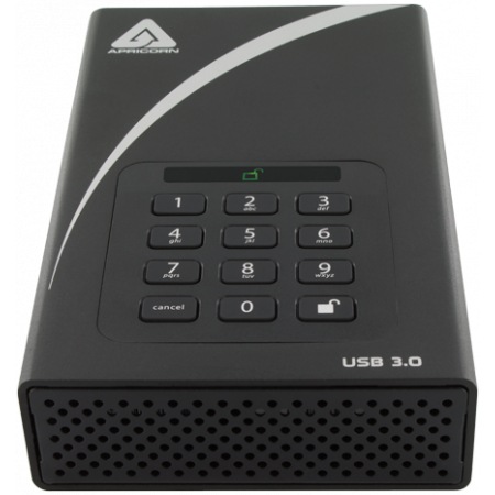 Thumbnail 2 of 3 for Apricorn Aegis Padlock DT ADT-3PL256F-2000 - hard drive - 2 TB - USB 3.0