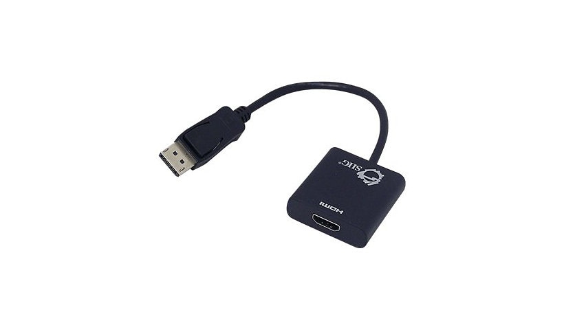 SIIG DisplayPort to HDMI Adapter - adapter - DisplayPort / HDMI - 9.6 in