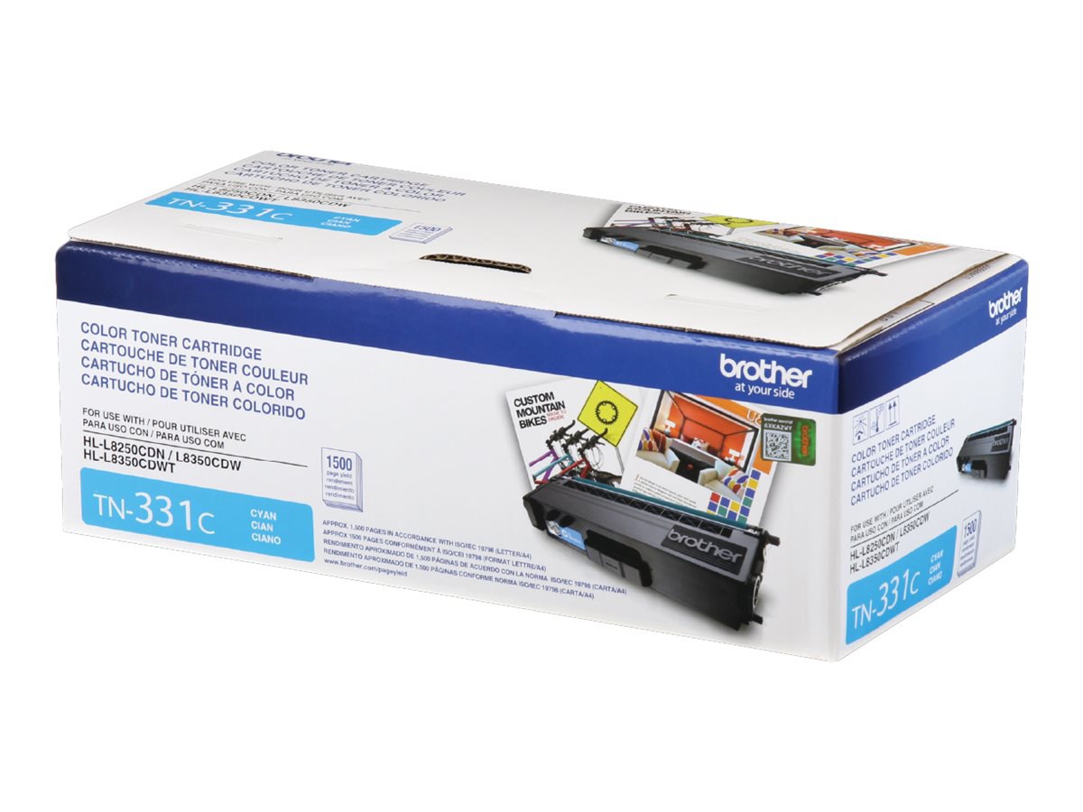 Brother TN331C - cyan - original - toner cartridge