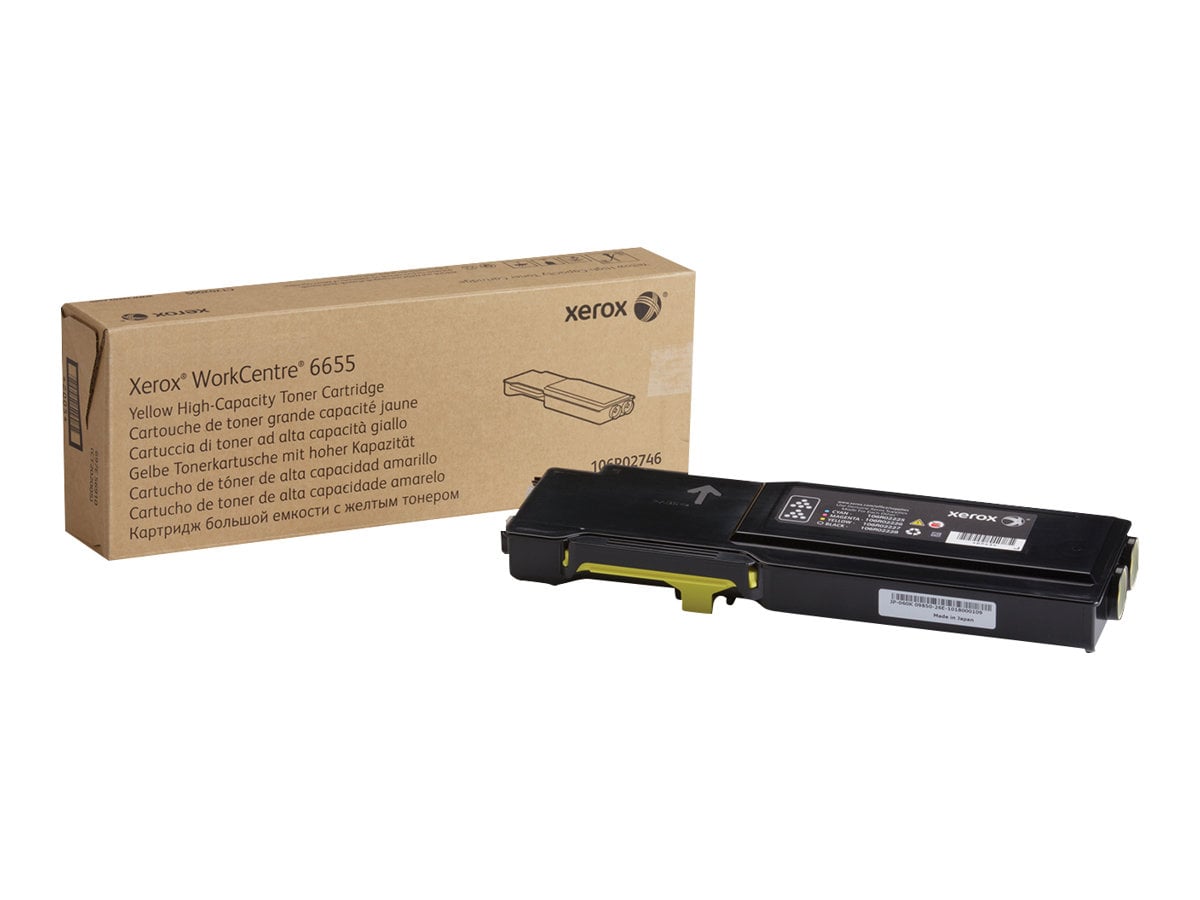 Xerox WorkCentre 6655 - High Capacity - yellow - original - toner cartridge