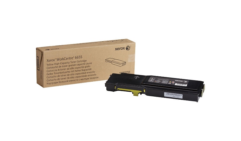 Xerox WorkCentre 6655 - High Capacity - yellow - original - toner cartridge