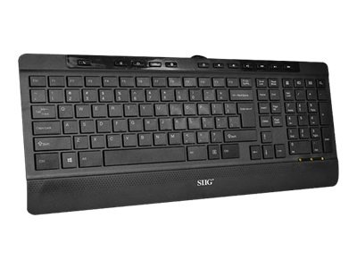 SIIG USB Slim Ergonomic Multimedia Keyboard - keyboard