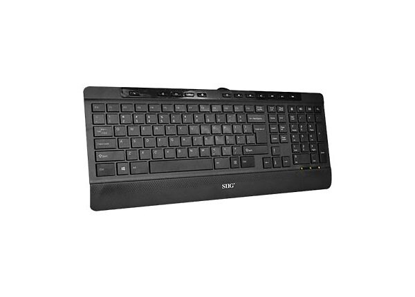 SIIG USB Slim Ergonomic Multimedia Keyboard - keyboard