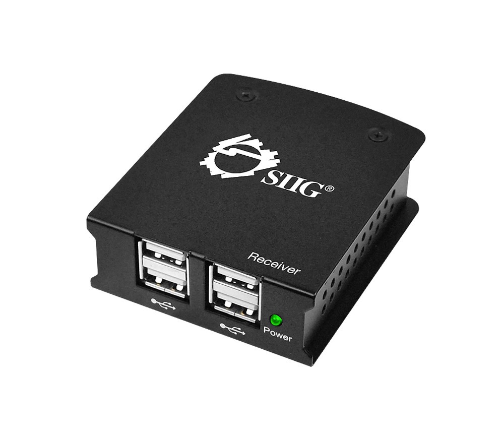 SIIG USB 2.0 4-Port Extender (Tx / Rx) - USB extender - USB