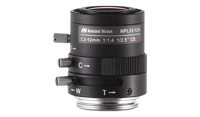 Arecont MPL33-12A - CCTV lens - 3.3 mm - 12 mm