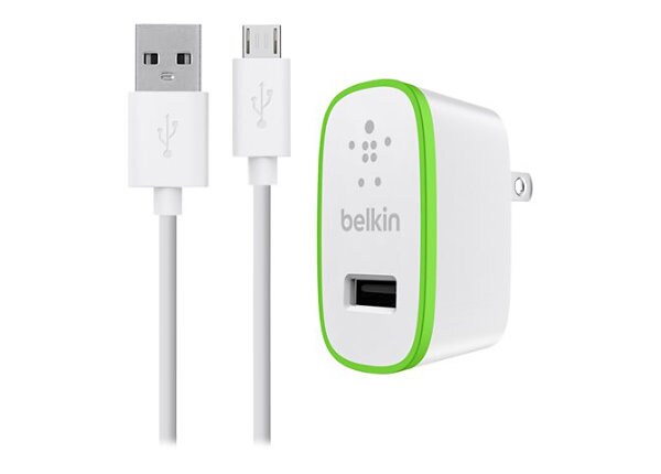 Belkin Universal Home Charger with Micro USB ChargeSync Cable - power adapter