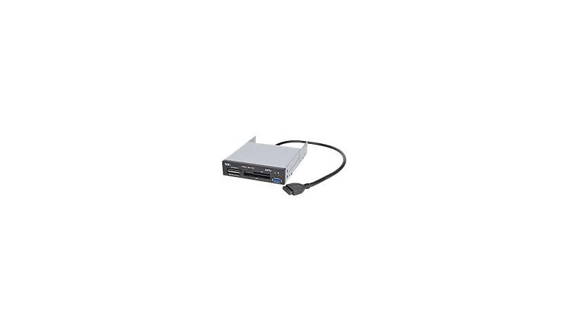 SIIG USB 3.0 Internal Bay Multi Card Reader - card reader - USB 3.0