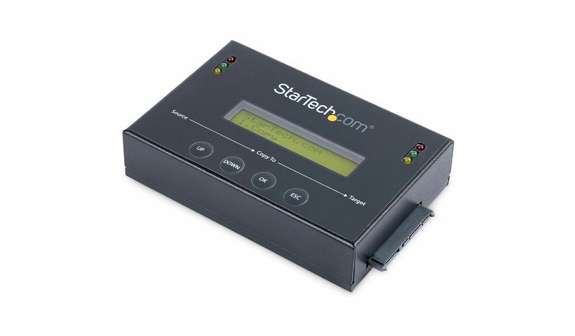 StarTech.com 1:1 Standalone Hard Drive Duplicator w/ Disk Image Library Manager, HDD/SSD Cloner