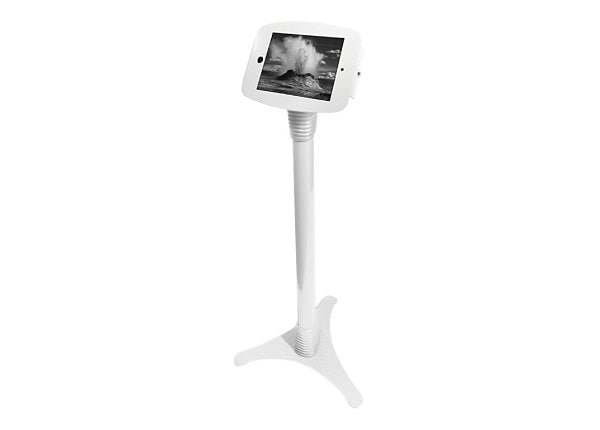 Compulocks Space Adjustable iPad Mini Floor Stand White - stand