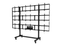 Peerless-AV® SmartMount® Portable Video Wall Cart 2x2, 3x2 or 3x3 Configuration for 46" to 55" Displays