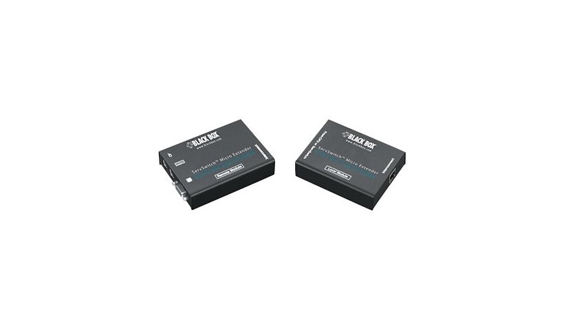 Black Box ServSwitch Brand CAT5 KVM Micro Extender Kit Single-Access - rallonge KVM
