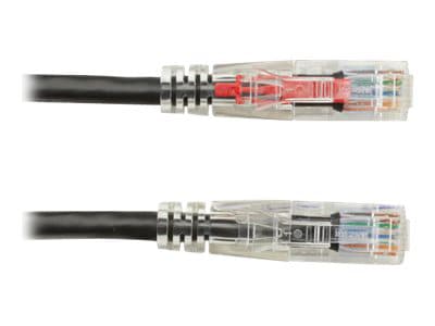 Black Box GigaTrue 3 CAT6 550-MHz Lockable Patch Cable (UTP) - Black - patch cable - 1 ft - black