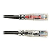 Black Box GigaTrue 3 CAT6 550-MHz Lockable Patch Cable (UTP) - Black - patch cable - 1 ft - black