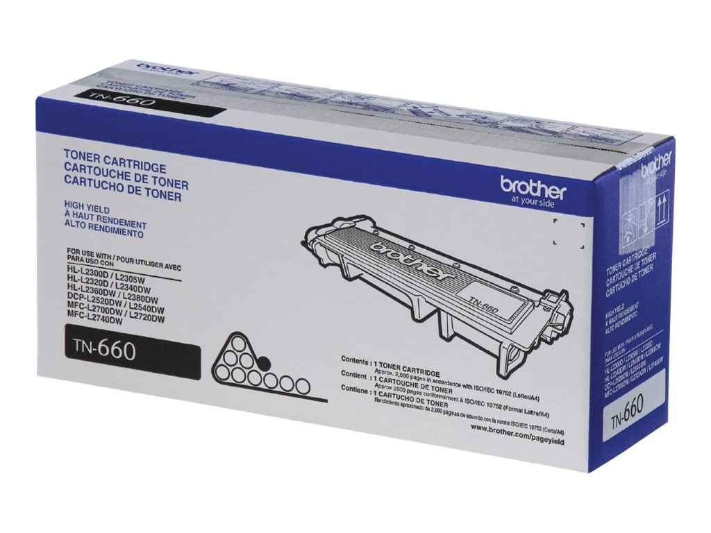 Brother HL L2380DW (TN660) High Yield Black Toner (2600 Yield