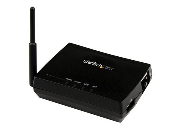 StarTech.com 1 Port USB Wireless-N 150Mbps AirPrint Server - device server