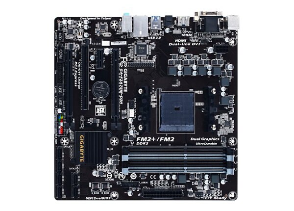 Gigabyte GA-F2A78M-D3H - 3.0 - motherboard - micro ATX - Socket FM2+ - AMD A78