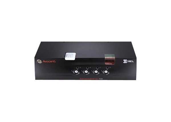 Avocent Switchview SC740 - KVM / audio switch - 4 ports
