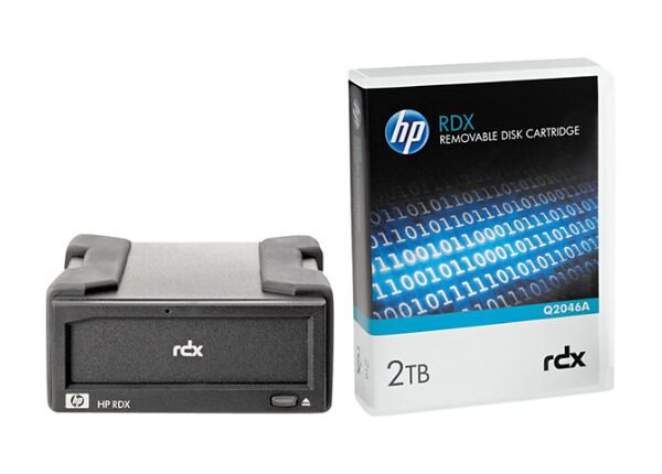 HPE RDX Removable Disk Backup System - RDX drive - SuperSpeed USB 3.0 - with 2 TB Cartridge