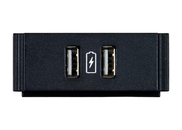 AMX Dual USB Power Module with Printed Charging Symbol