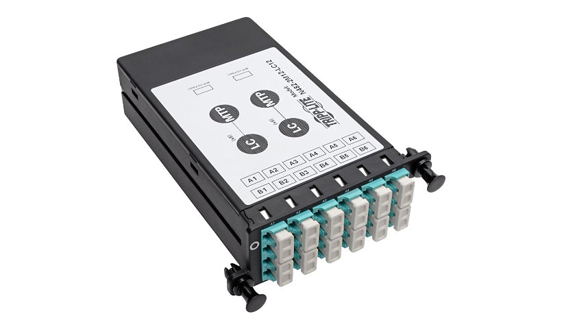Tripp Lite 12-Fiber Patch Panel 2 MTP/MPO to 12 LC 10Gb Breakout Cassette - breakout box