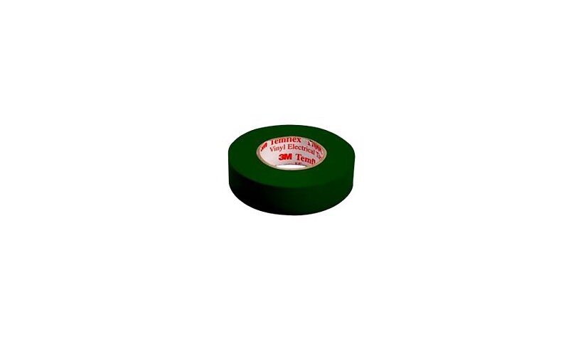 3M Temflex 1700C electrical insulation tape - 0.75 in x 66 ft - green