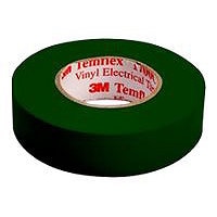3M Temflex 1700C electrical insulation tape - 0.75 in x 66 ft - green
