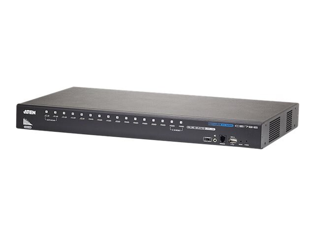 ATEN CS17916 - KVM / audio / USB switch - 16 ports - rack-mountable