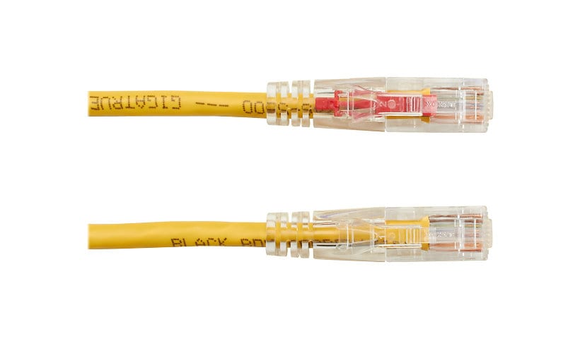 Black Box 15ft Yellow Cat5 Cat5e 350Mhz UTP Patch Cable Optional Locking