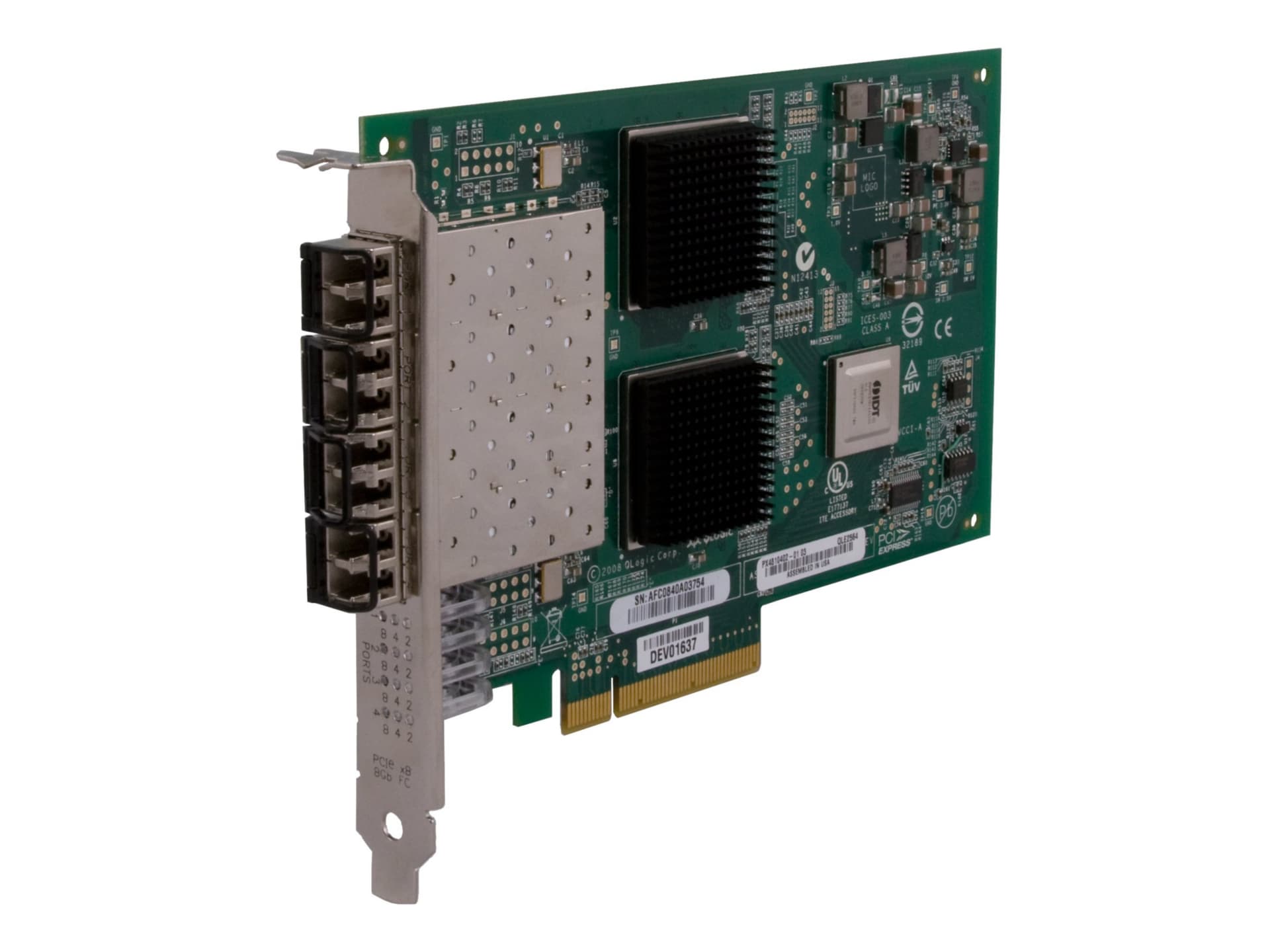 QLogic QLE2564 - host bus adapter - PCIe 2.0 x8 - 8Gb Fibre Channel x 4
