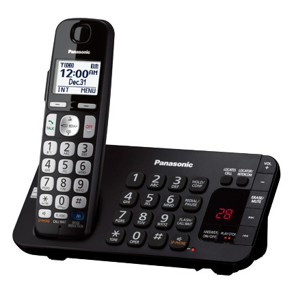 Thumbnail 2 of 3 for Panasonic KX-TGE245B - cordless phone - answering system with caller ID/call waiting + 4 additional handsets