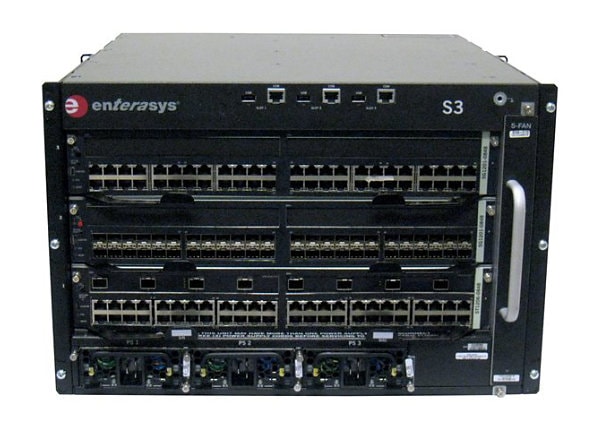 Extreme Networks S-Series S3 Chassis with 4 bay PoE subsystem - switch - managed - rack-mountable