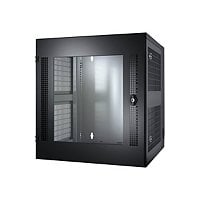 APC NetShelter 13U Wallmount Rack Enclosure Cabinet Glass Door Server Depth