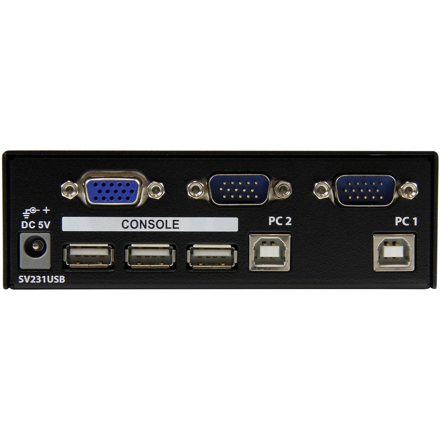 Thumbnail 3 of 4 for StarTech.com 2 Port VGA USB KVM Switch - VGA KVM Switch - 1920x1440 - USB 2.0 - KVM Video Switch , TAA