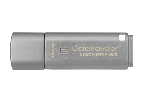 Kingston DataTraveler Locker+ G3 - USB flash drive - 16 GB