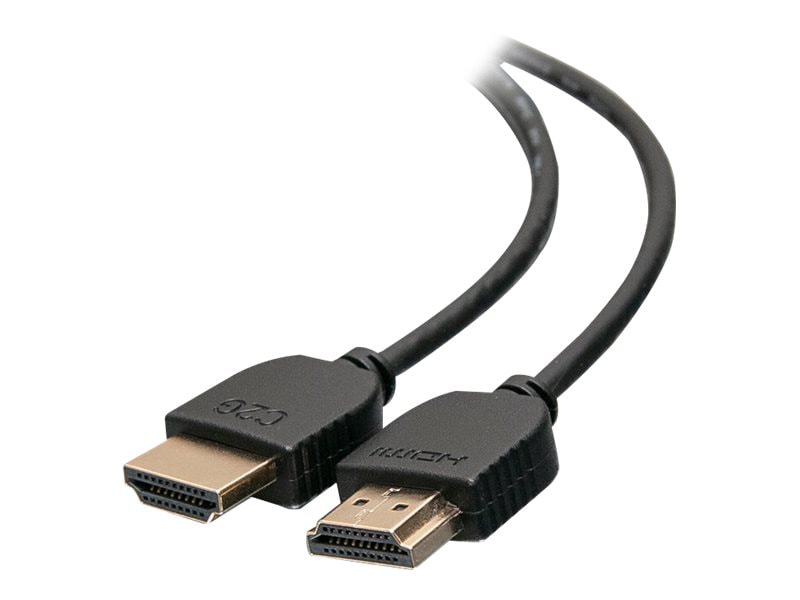 C2G Plus Series 1ft High Speed HDMI Cable with Low Profile Connectors - 4K