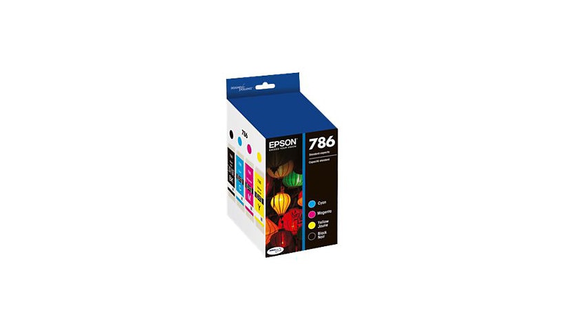 Epson 786 - 4-pack - black, yellow, cyan, magenta - original - ink cartridge