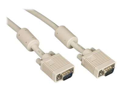 Black Box 20ft Prem Coax VGA Cable, Male/Male, Ferrites, 2048x1536 Beige
