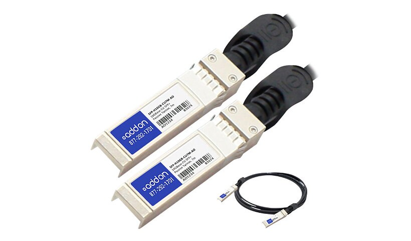 AddOn 7m Cisco Compatible SFP+ DAC - 10GBase direct attach cable - 7 m - bl
