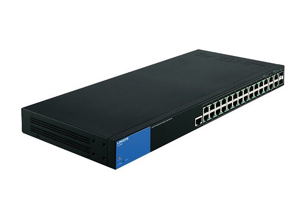 Linksys Business LGS528P - switch - 28 ports - managed - rack-mountable