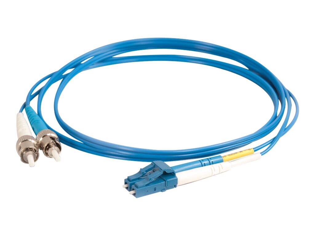 C2G 10m LC-ST 9/125 Duplex Single Mode OS2 Fiber Cable TAA - Blue - 33ft -