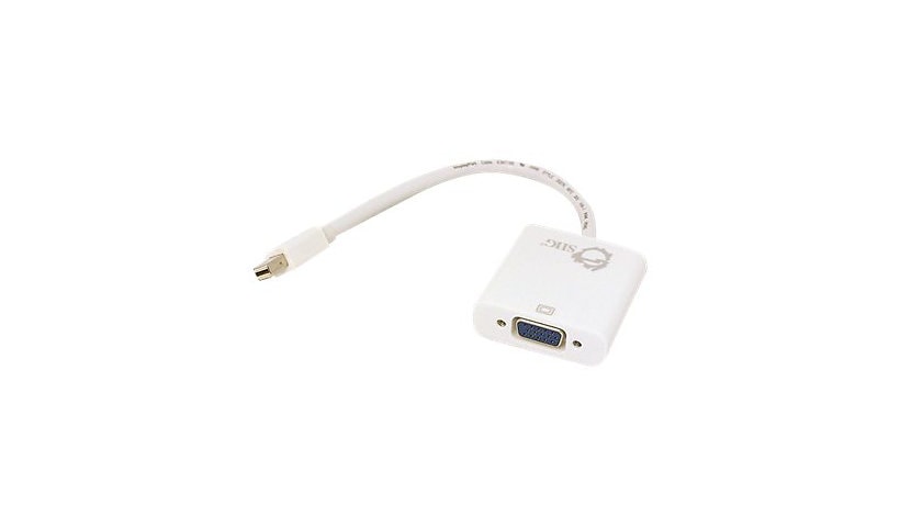 SIIG Mini DisplayPort to VGA Adapter Converter - video converter - white