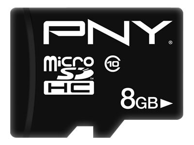 PNY High Performance - flash memory card - 8 GB - microSDHC
