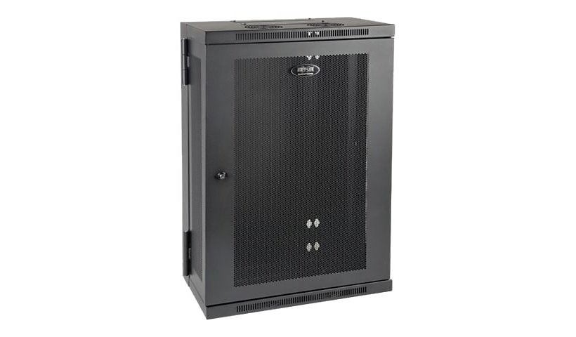 Tripp Lite 18U Wall Mount Rack Enclosure Server Cabinet Hinged Wallmount 13" Depth - rack - 18U