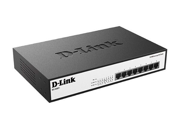 D-Link DES 1008P+ - switch - 8 ports - unmanaged