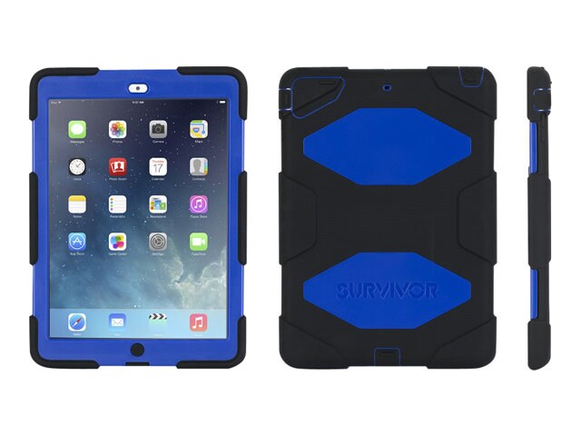 Griffin Survivor Rugged Case for iPad Air - Black/Blue